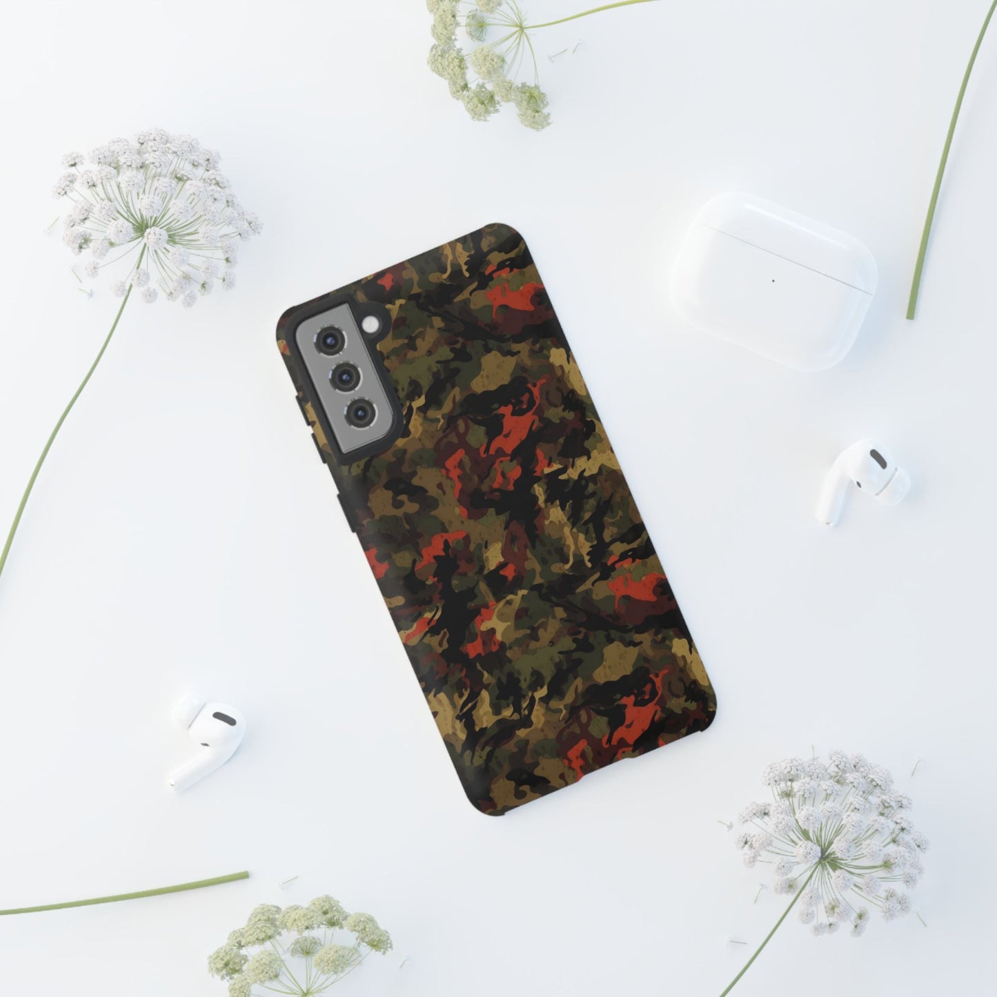 Red Woodland Camo Samsung Case - BOGO Cases