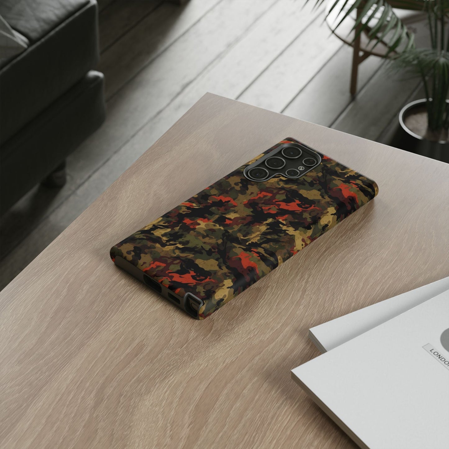 Red Woodland Camo Samsung Case - BOGO Cases