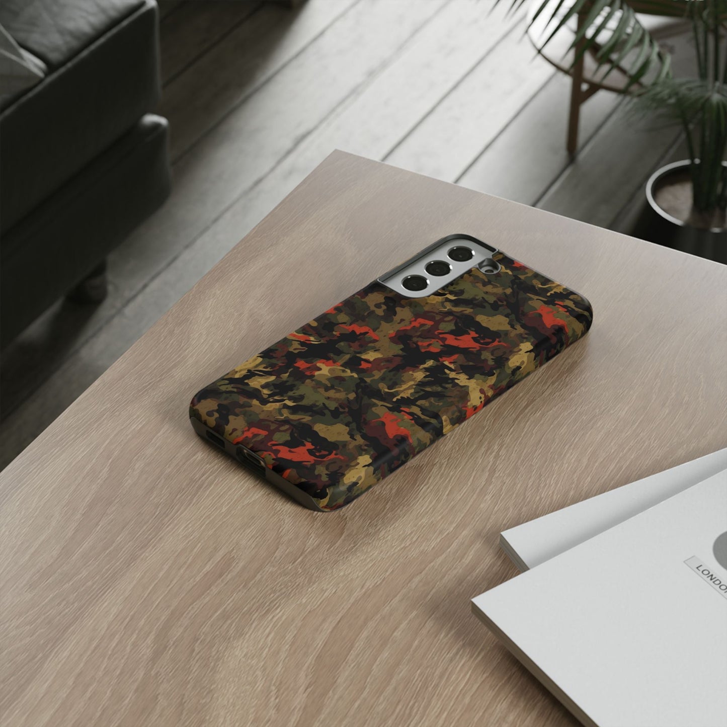 Red Woodland Camo Samsung Case - BOGO Cases