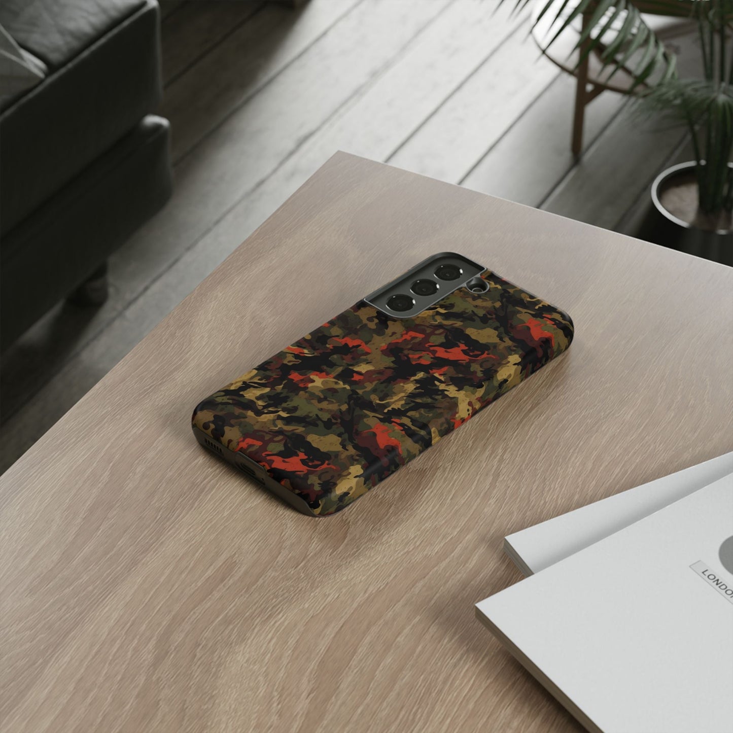 Red Woodland Camo Samsung Case - BOGO Cases