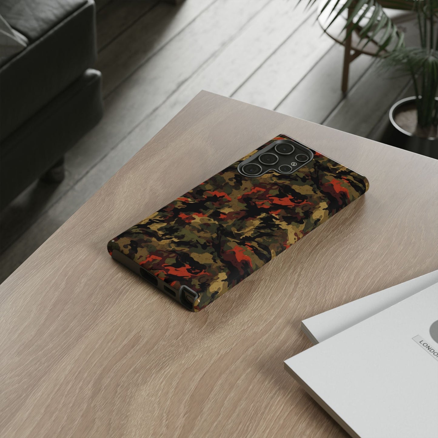 Red Woodland Camo Samsung Case - BOGO Cases