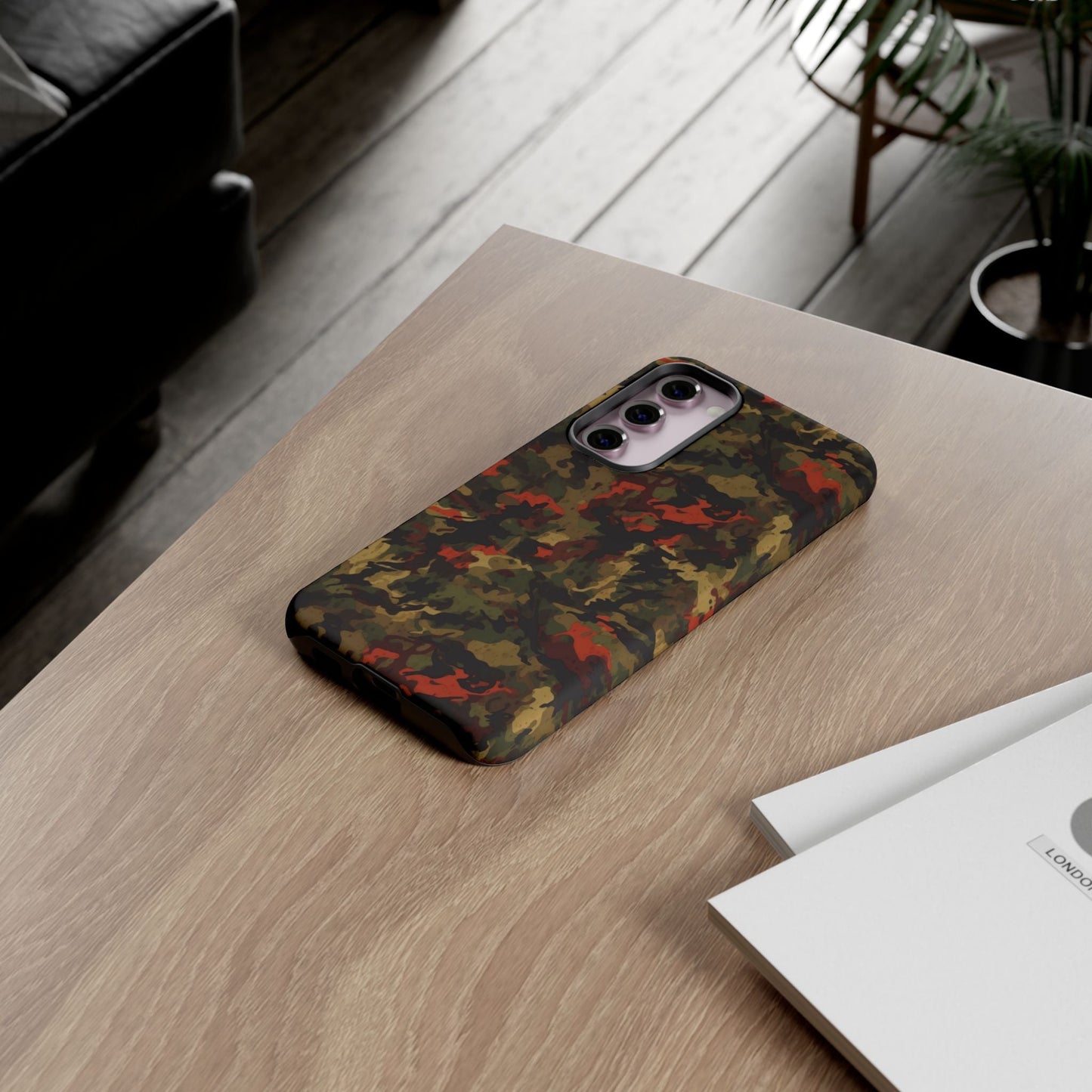 Red Woodland Camo Samsung Case - BOGO Cases