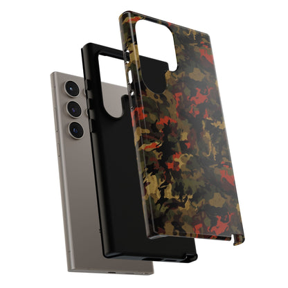 Red Woodland Camo Samsung Case - BOGO Cases