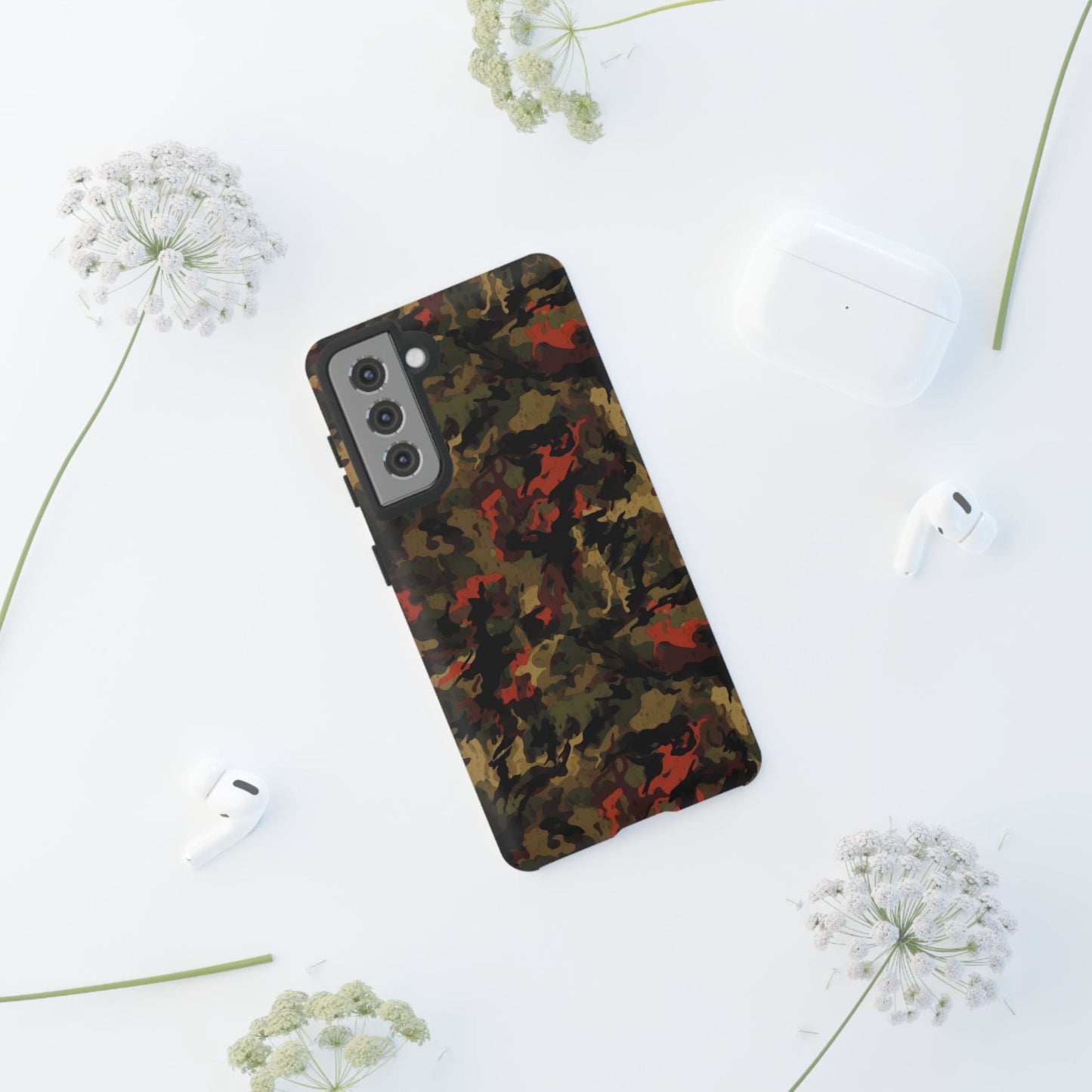 Red Woodland Camo Samsung Case - BOGO Cases