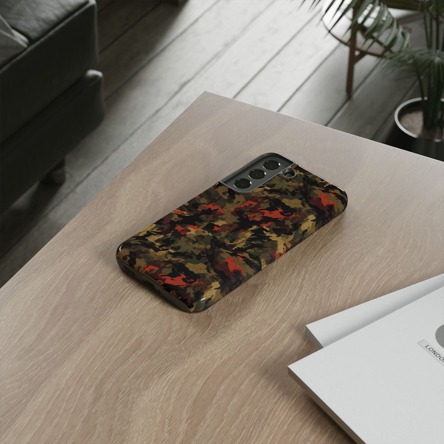 Red Woodland Camo Samsung Case - BOGO Cases