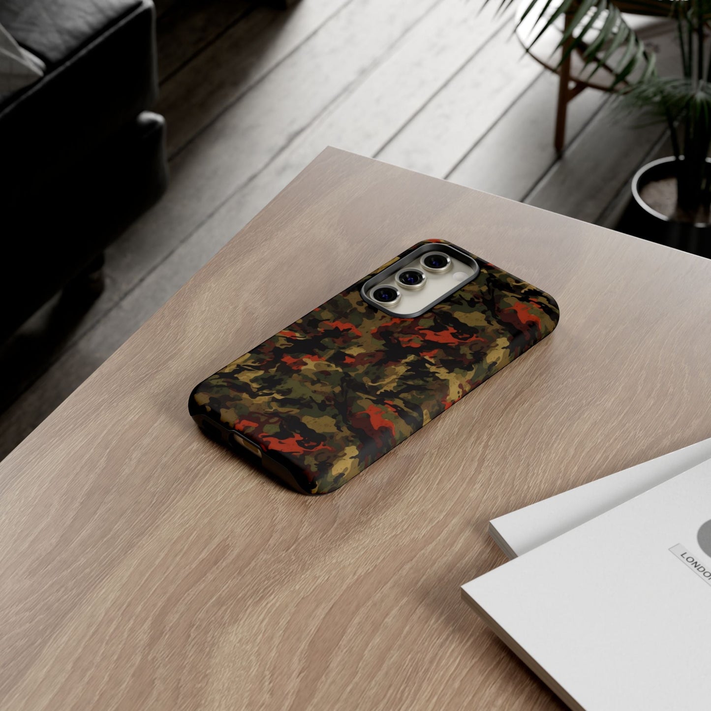 Red Woodland Camo Samsung Case - BOGO Cases
