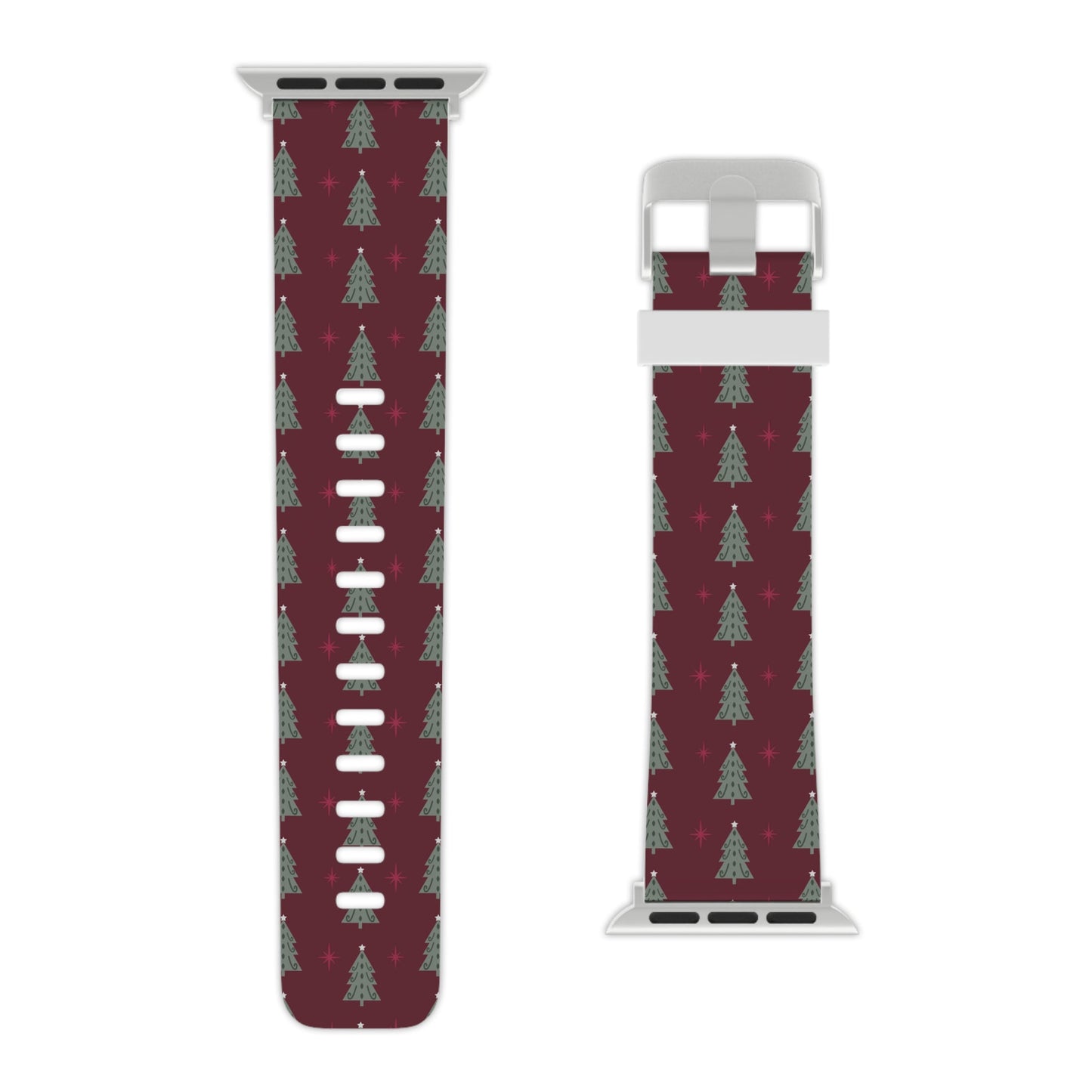  Retro Christmas Tree Pattern Apple Watch Band - BOGO Cases