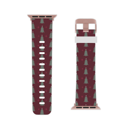  Retro Christmas Tree Pattern Apple Watch Band - BOGO Cases