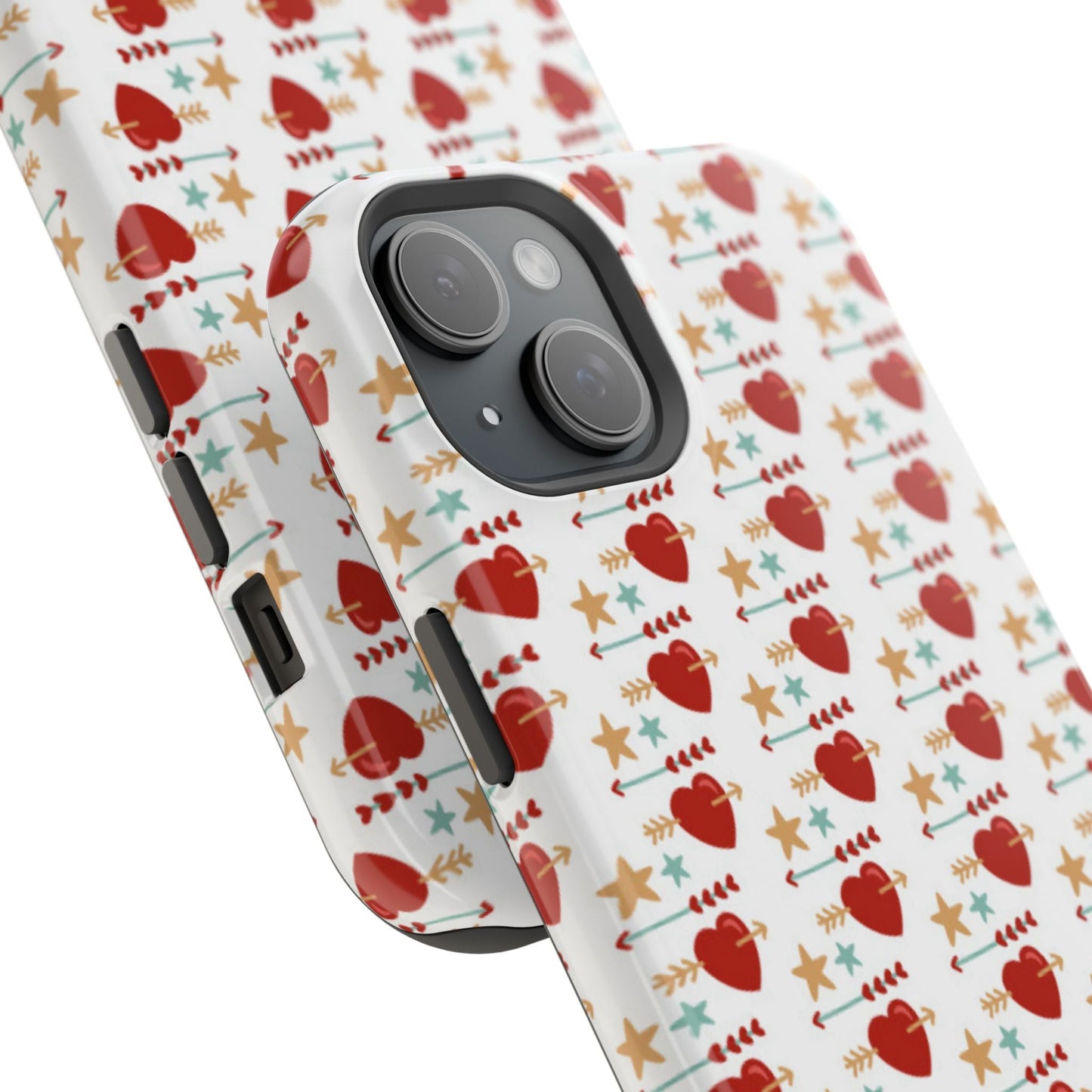 Retro Hearts and Stars - iPhone MagSafe Case - BOGO Cases