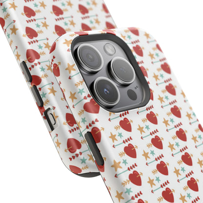 Retro Hearts and Stars - iPhone MagSafe Case - BOGO Cases