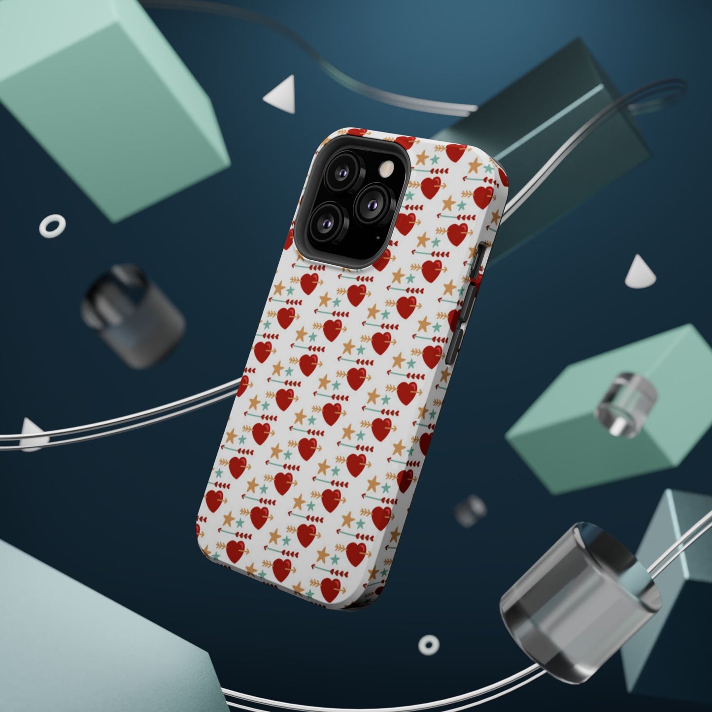 Retro Hearts and Stars - iPhone MagSafe Case - BOGO Cases