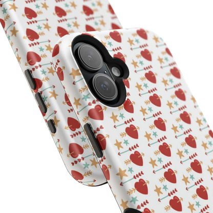 Retro Hearts and Stars - iPhone MagSafe Case - BOGO Cases