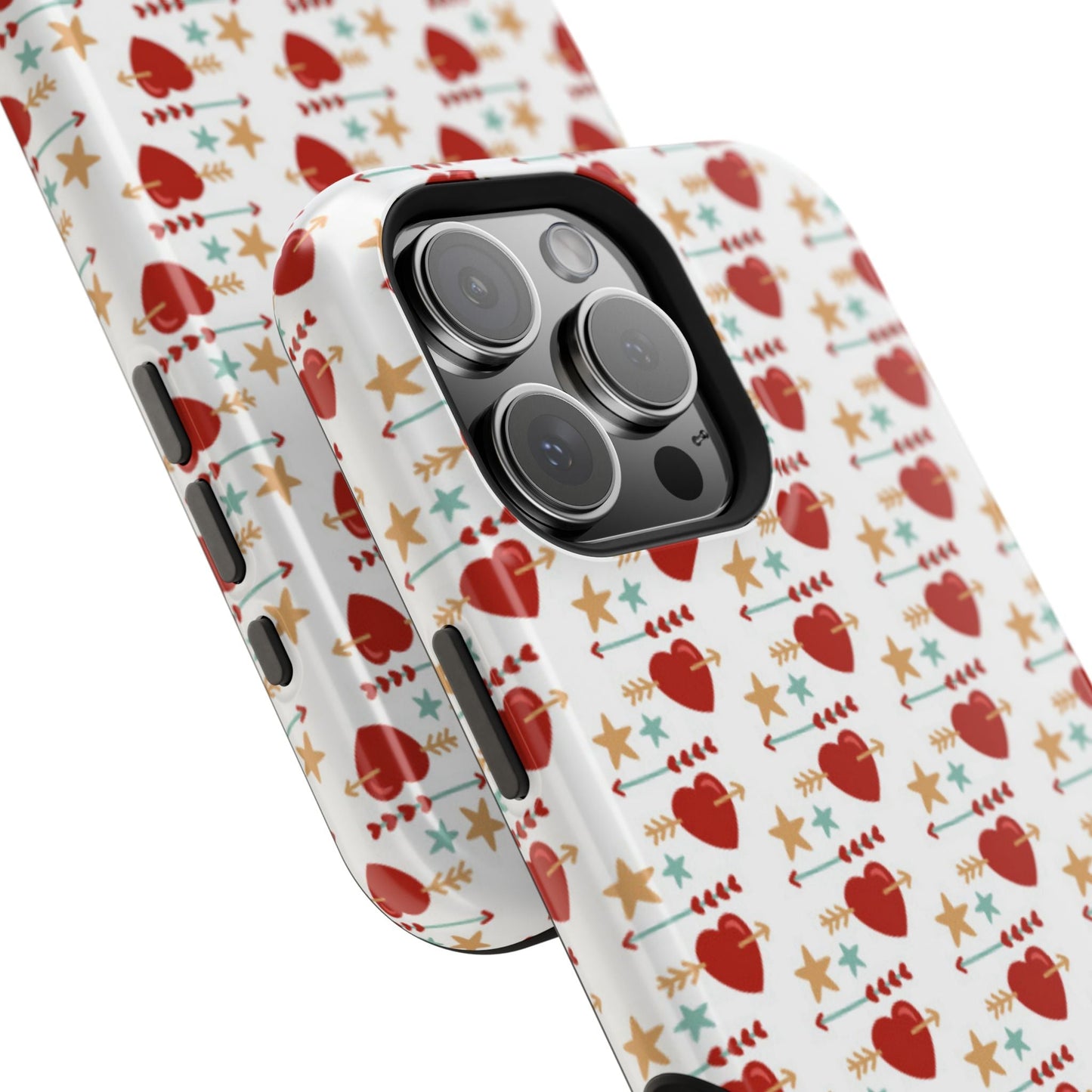 Retro Hearts and Stars - iPhone MagSafe Case - BOGO Cases