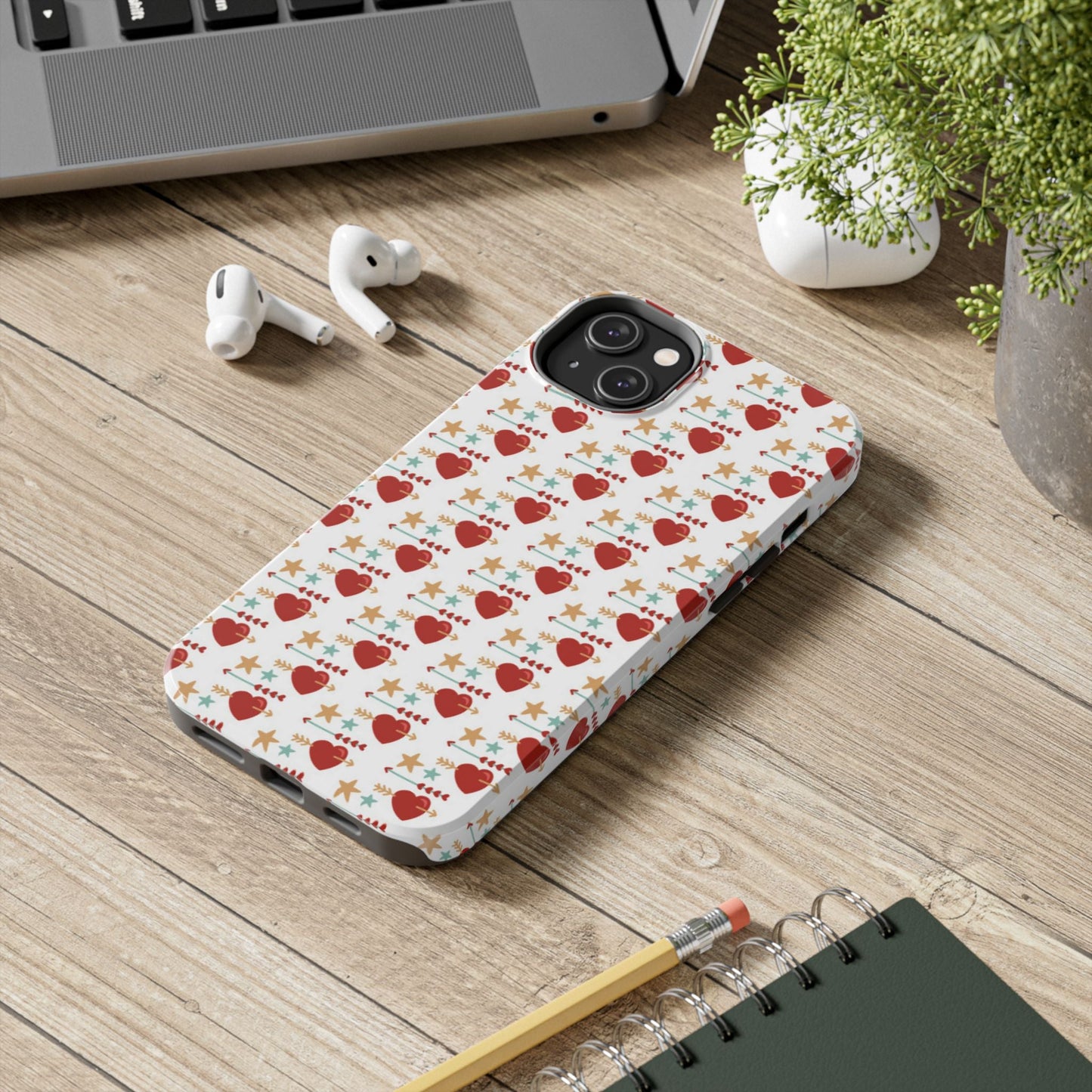 Retro Hearts and Stars - iPhone Series Case - BOGO Cases