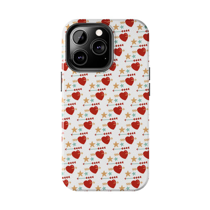 Retro Hearts and Stars - iPhone Series Case - BOGO Cases