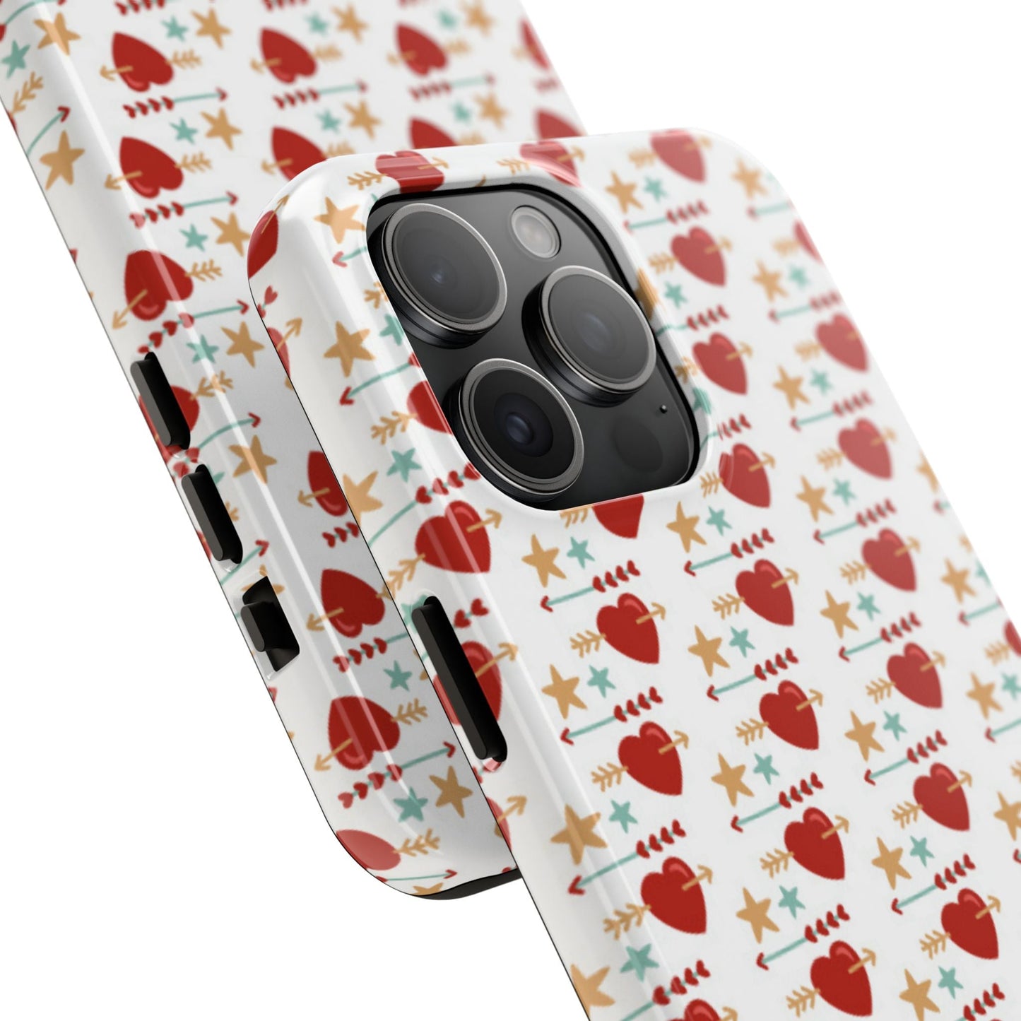 Retro Hearts and Stars - iPhone Series Case - BOGO Cases