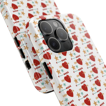 Retro Hearts and Stars - iPhone Series Case - BOGO Cases