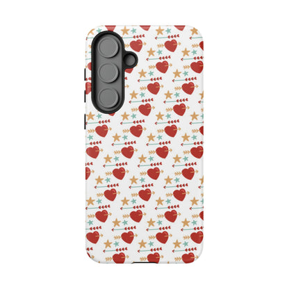 Retro Hearts and Stars - Samsung Galaxy Case - BOGO Cases