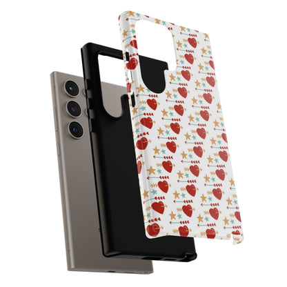Retro Hearts and Stars - Samsung Galaxy Case - BOGO Cases