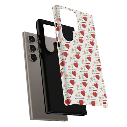 Retro Hearts and Stars - Samsung Galaxy Case - BOGO Cases