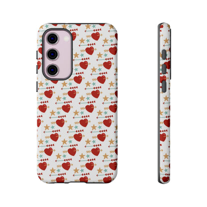 Retro Hearts and Stars - Samsung Galaxy Case - BOGO Cases