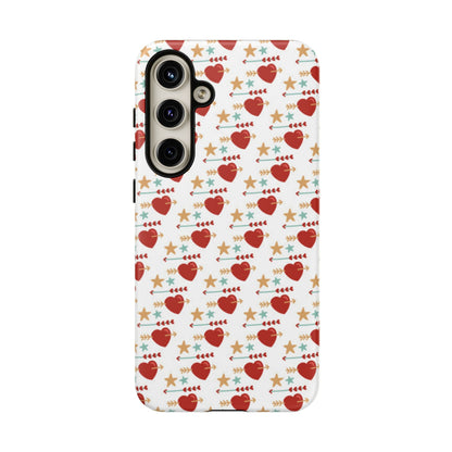 Retro Hearts and Stars - Samsung Galaxy Case - BOGO Cases