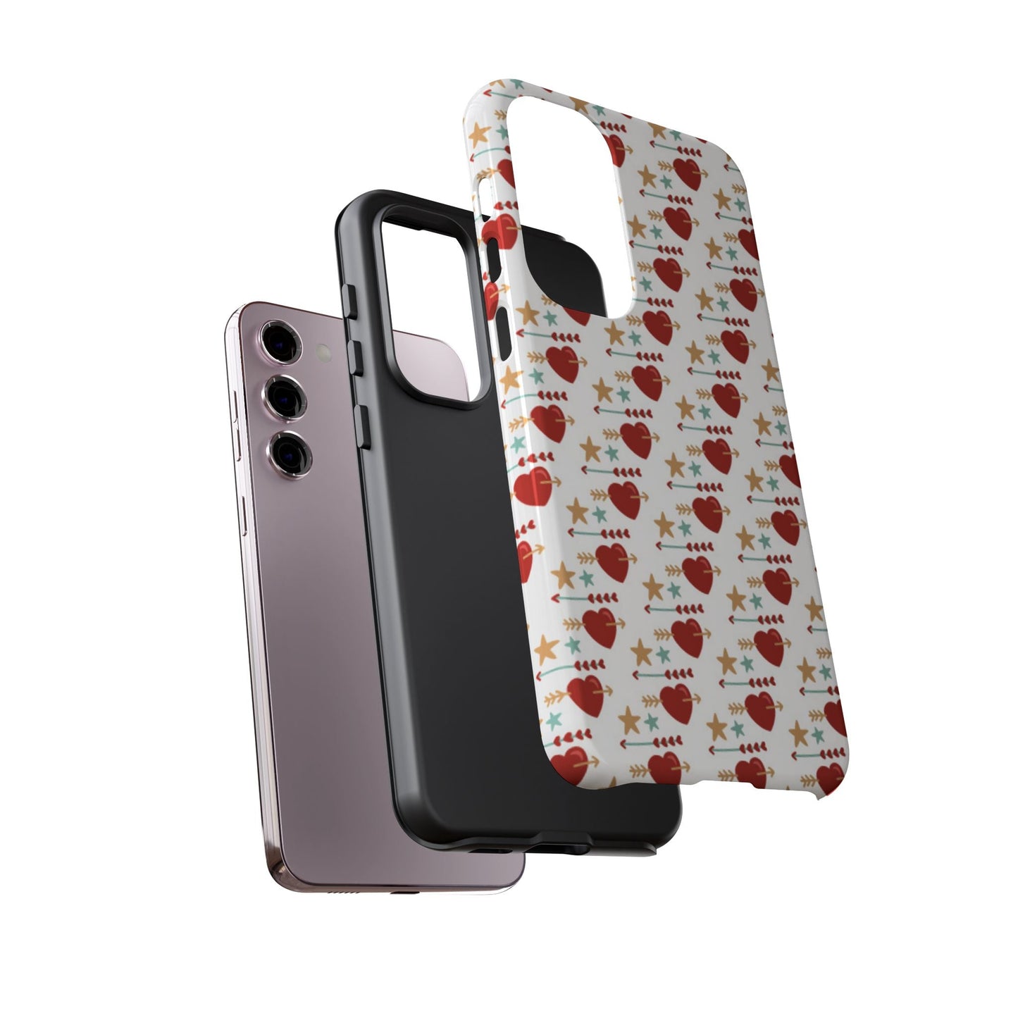 Retro Hearts and Stars - Samsung Galaxy Case - BOGO Cases