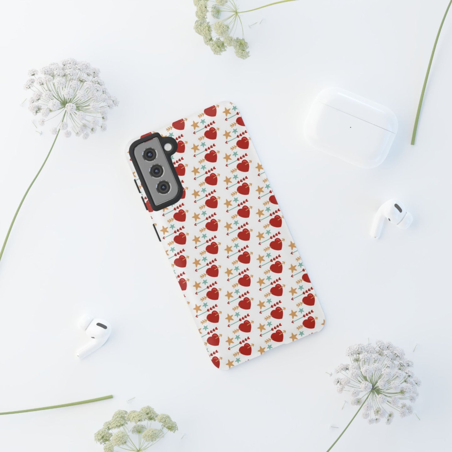 Retro Hearts and Stars - Samsung Galaxy Case - BOGO Cases
