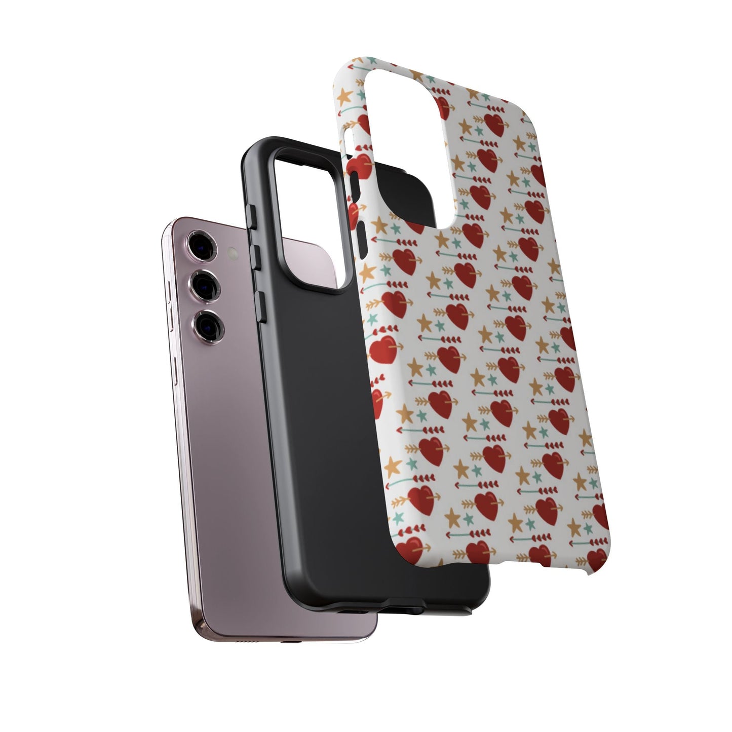 Retro Hearts and Stars - Samsung Galaxy Case - BOGO Cases