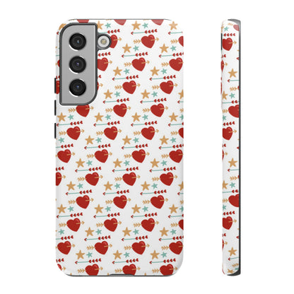 Retro Hearts and Stars - Samsung Galaxy Case - BOGO Cases