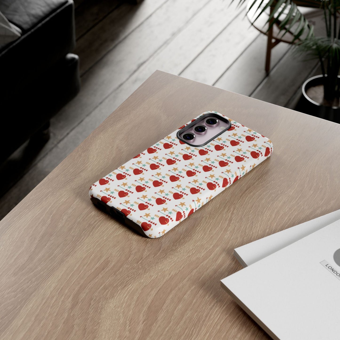 Retro Hearts and Stars - Samsung Galaxy Case - BOGO Cases