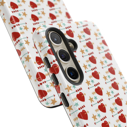 Retro Hearts and Stars - Samsung Galaxy Case - BOGO Cases