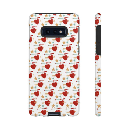 Retro Hearts and Stars - Samsung Galaxy Case - BOGO Cases
