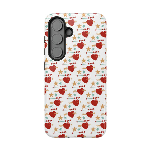 Retro Hearts and Stars - Samsung Galaxy Case - BOGO Cases