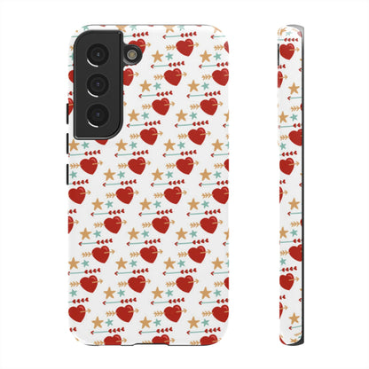 Retro Hearts and Stars - Samsung Galaxy Case - BOGO Cases