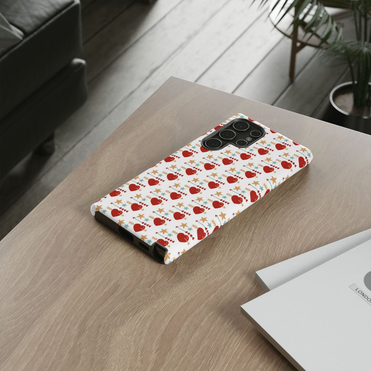 Retro Hearts and Stars - Samsung Galaxy Case - BOGO Cases
