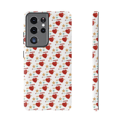 Retro Hearts and Stars - Samsung Galaxy Case - BOGO Cases