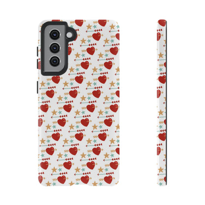 Retro Hearts and Stars - Samsung Galaxy Case - BOGO Cases