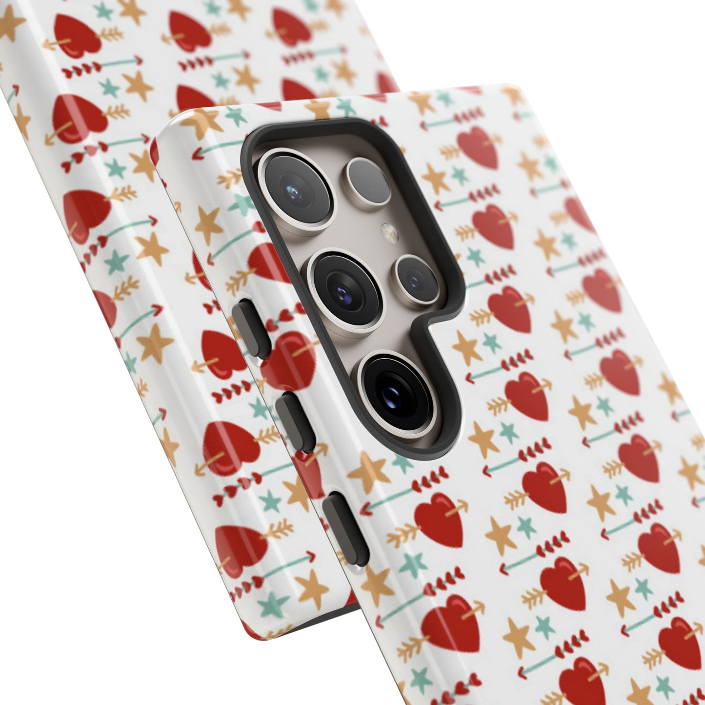 Retro Hearts and Stars - Samsung Galaxy Case - BOGO Cases