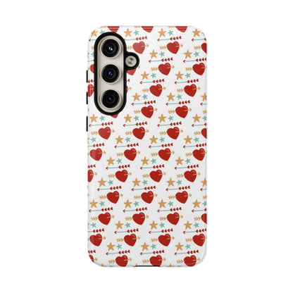 Retro Hearts and Stars - Samsung Galaxy Case - BOGO Cases