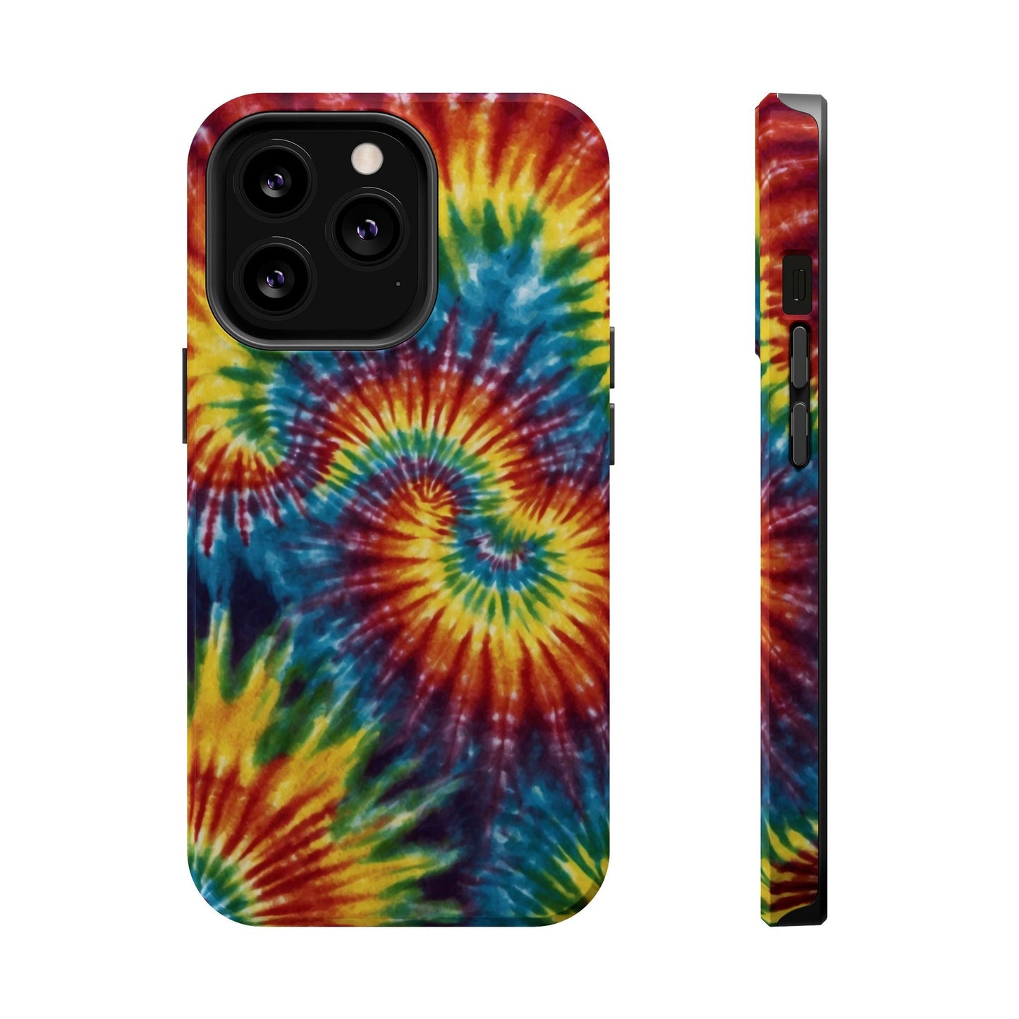 Retro Rainbow Tie - Dye MagSafe Case – Swirl Design - BOGO Cases