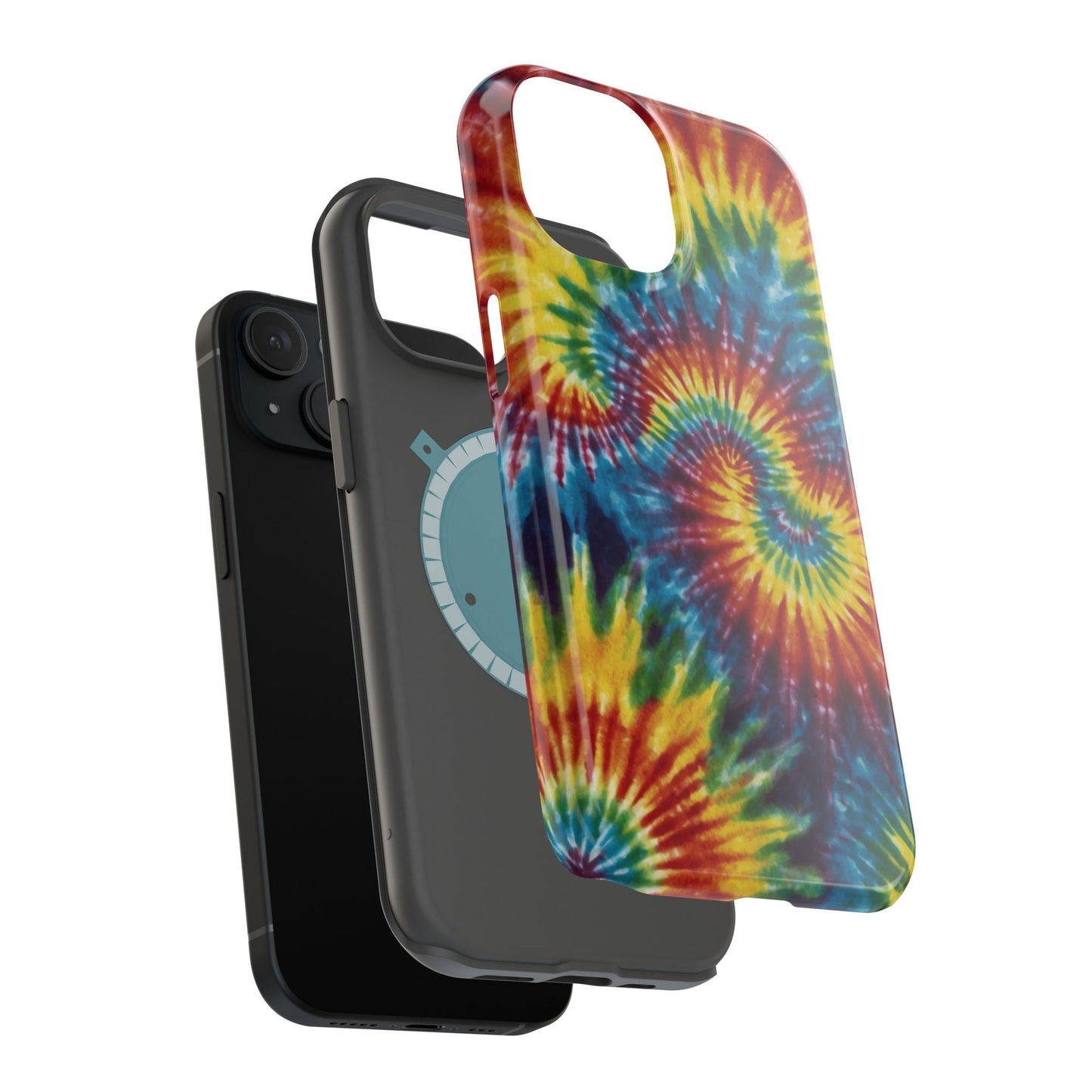 Retro Rainbow Tie - Dye MagSafe Case – Swirl Design - BOGO Cases