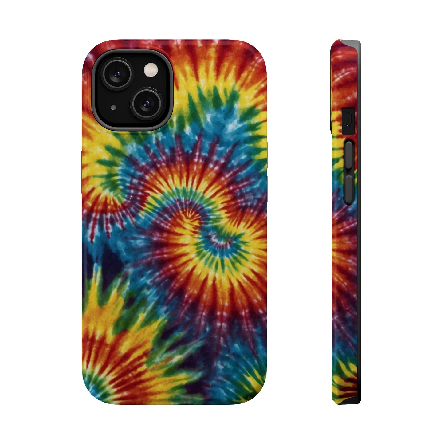 Retro Rainbow Tie - Dye MagSafe Case – Swirl Design - BOGO Cases