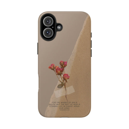 Romans 6:23 Vintage Floral - iPhone Series Case - BOGO Cases