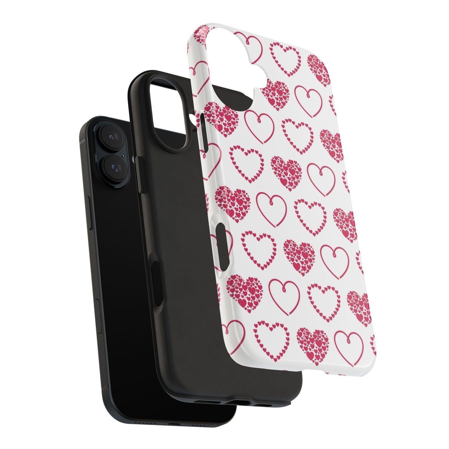 Romantic Heart Cluster iPhone Case - BOGO Cases