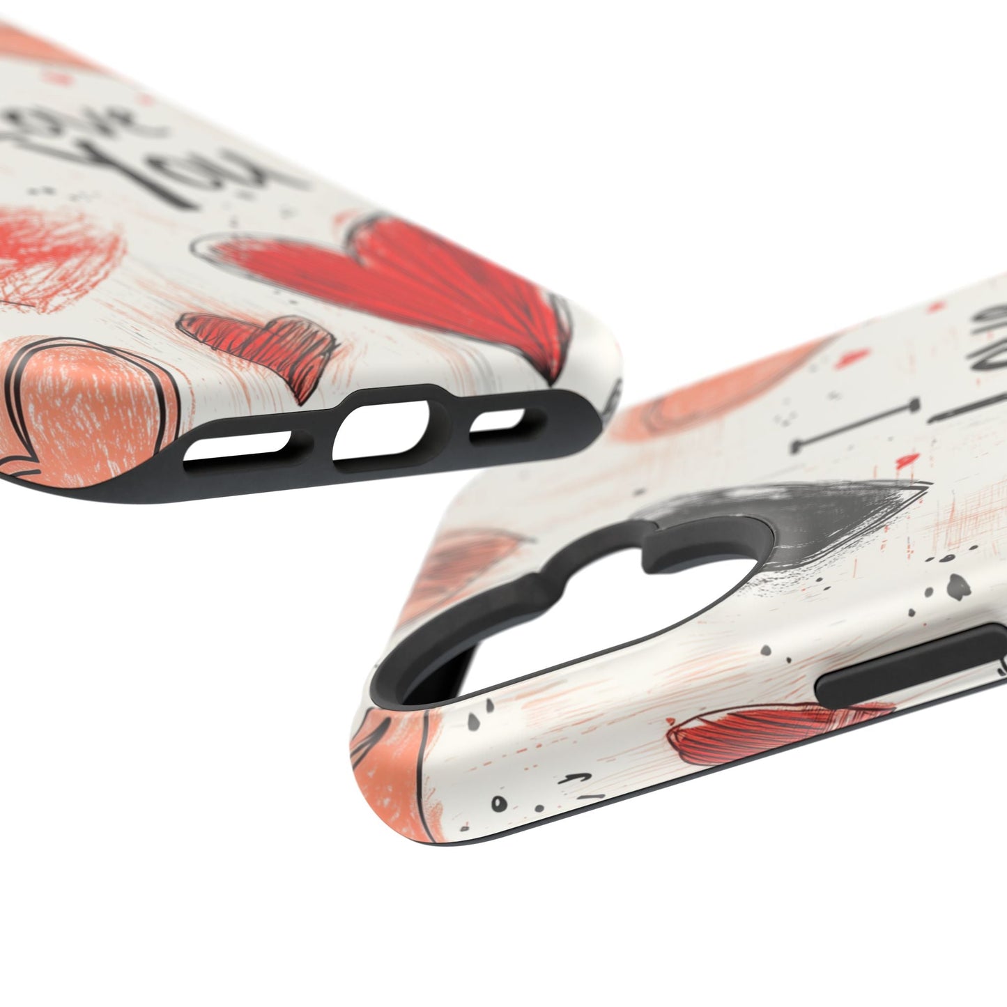 Romantic "I Love You" Heart Sketch - MagSafe Compatible Case - BOGO Cases