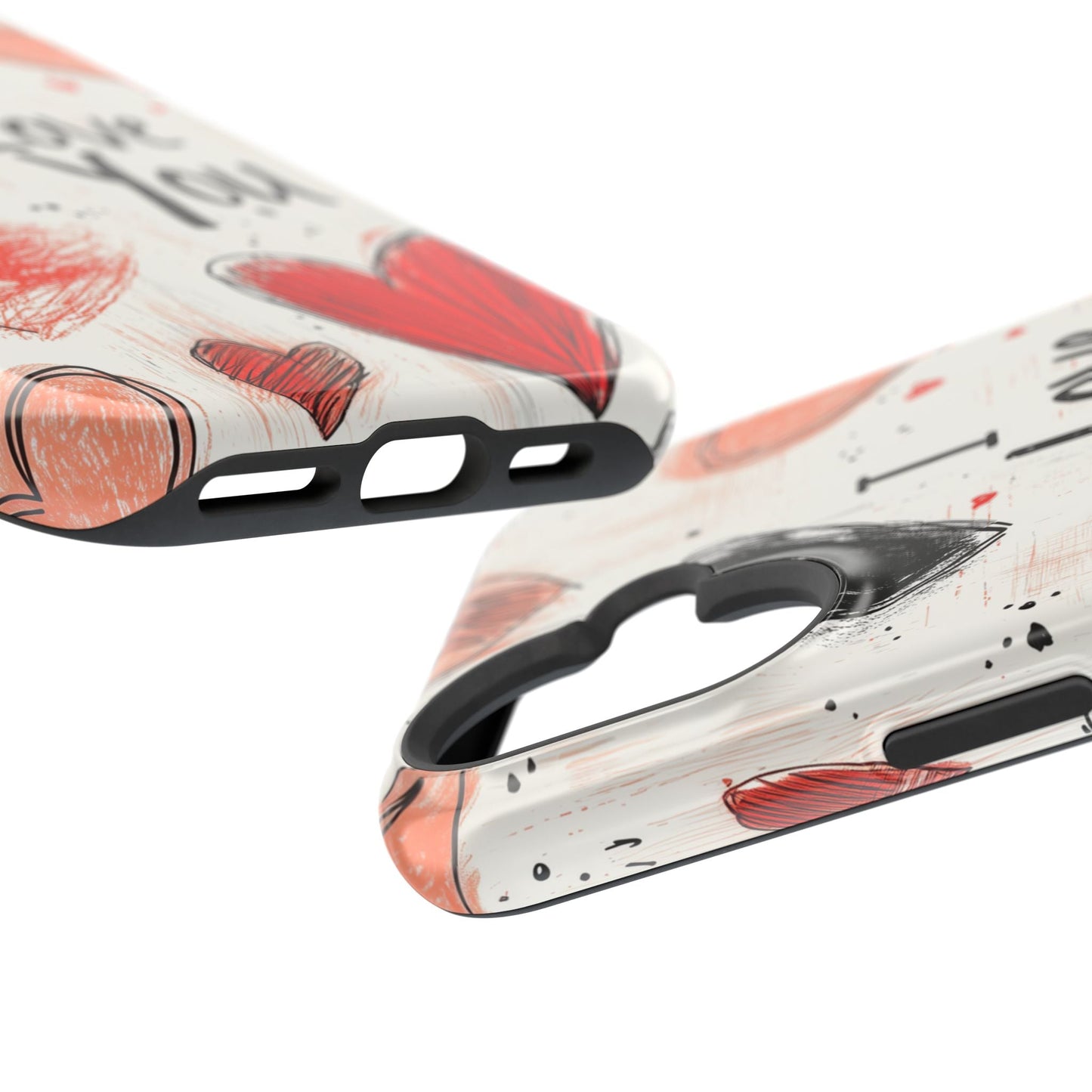 Romantic "I Love You" Heart Sketch - MagSafe Compatible Case - BOGO Cases