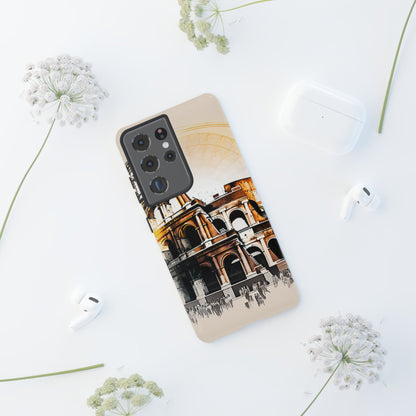 Rome Colosseum Samsung Galaxy Case - Historic Landmark Artwork with Italian Flair - BOGO Cases
