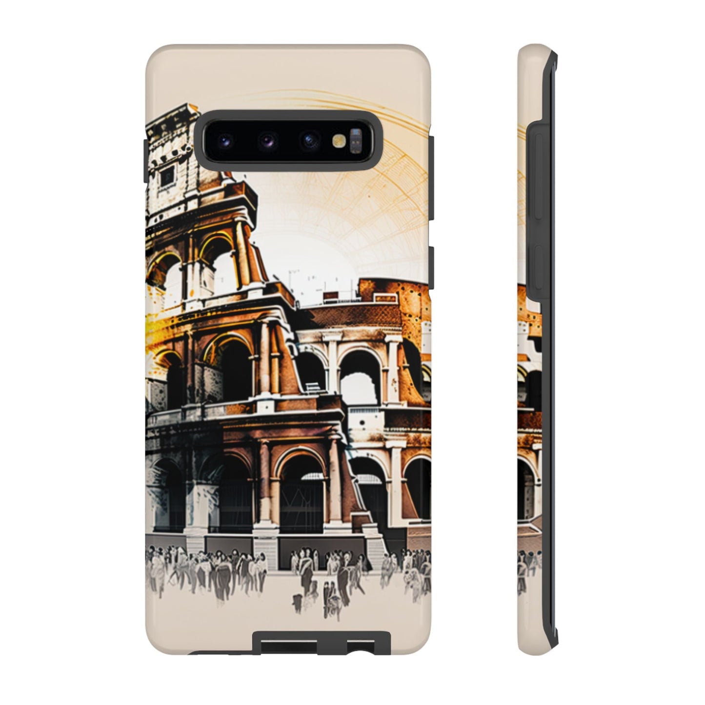 Rome Colosseum Samsung Galaxy Case - Historic Landmark Artwork with Italian Flair - BOGO Cases