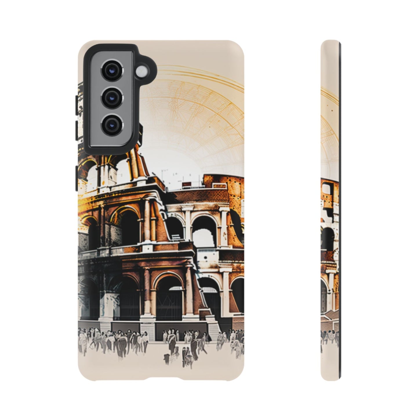 Rome Colosseum Samsung Galaxy Case - Historic Landmark Artwork with Italian Flair - BOGO Cases